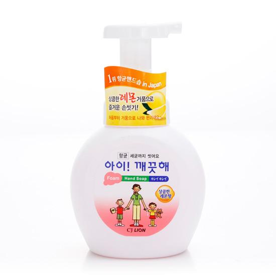 Пенное мыло для рук CJ Lion Ai - Kekute с ароматом лимона, флакон-диспенсер, 250 мл