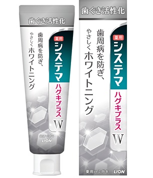 Зубная паста LION для профилактики болезней десен и придания белизны зубам со вкусом трав Dentor Systema gums plus White 95 г