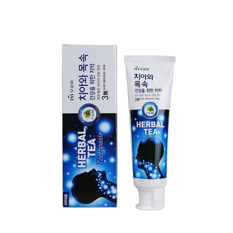 Зубная паста MUKUNGHWA Herbal tea с экстрактом травяного чая (хризантема), 110 гр
