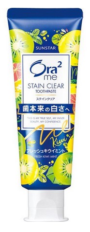 Зубная паста SUNSTAR Ora2 для удаления зубного налета и придания белизны зубам (с ароматом киви и мяты), 130 гр