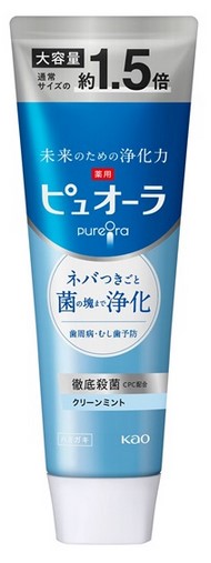 Зубная паста комплексного действия KAO PureOra (свежая мята) 170 гр